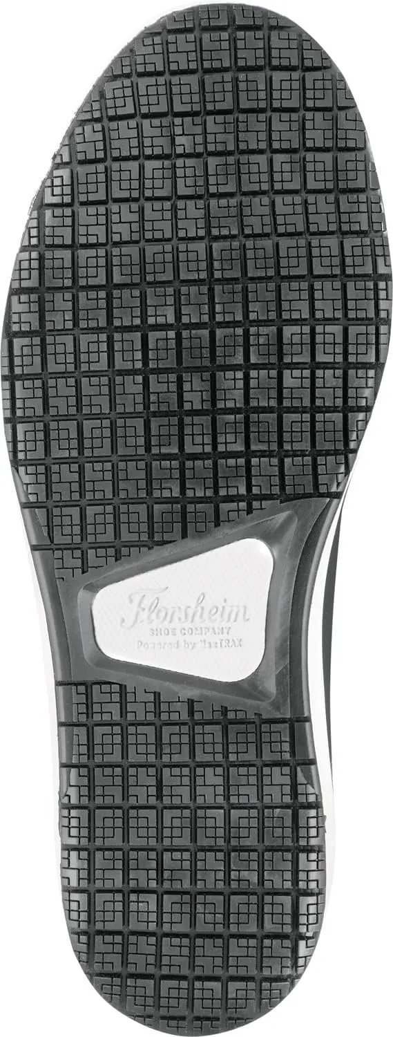 Florsheim Crossover Work, Men's, Black, Steel Toe, EH, MaxTrax Slip Resistant, Lace to Toe Oxford Work Shoe