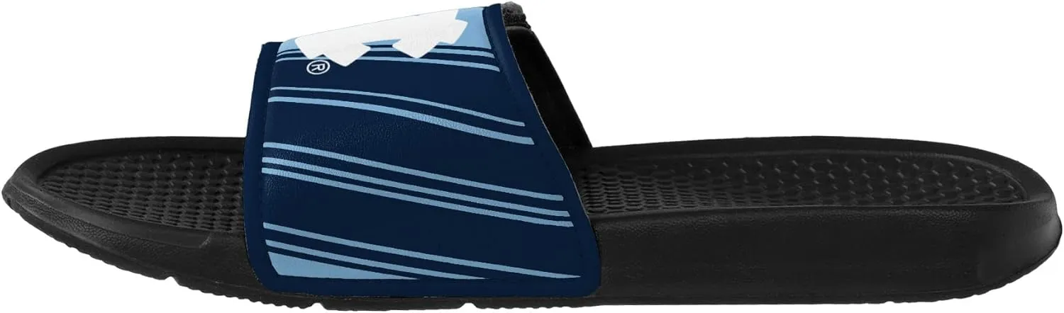 FOCO mens Ncaa College Team Logo Shower Sport Legacy Slide Flip Flop Sandals