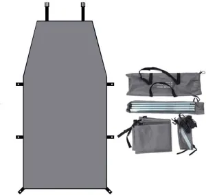for Dacia Bigster/Dokker/Duster/Jogger/Lodgy/Sandero/Spring Camping Tarpaulin Car Awning Waterproof Hammock Rainproof Sunshade Rainproof Awning Outdoor,B Grey-L