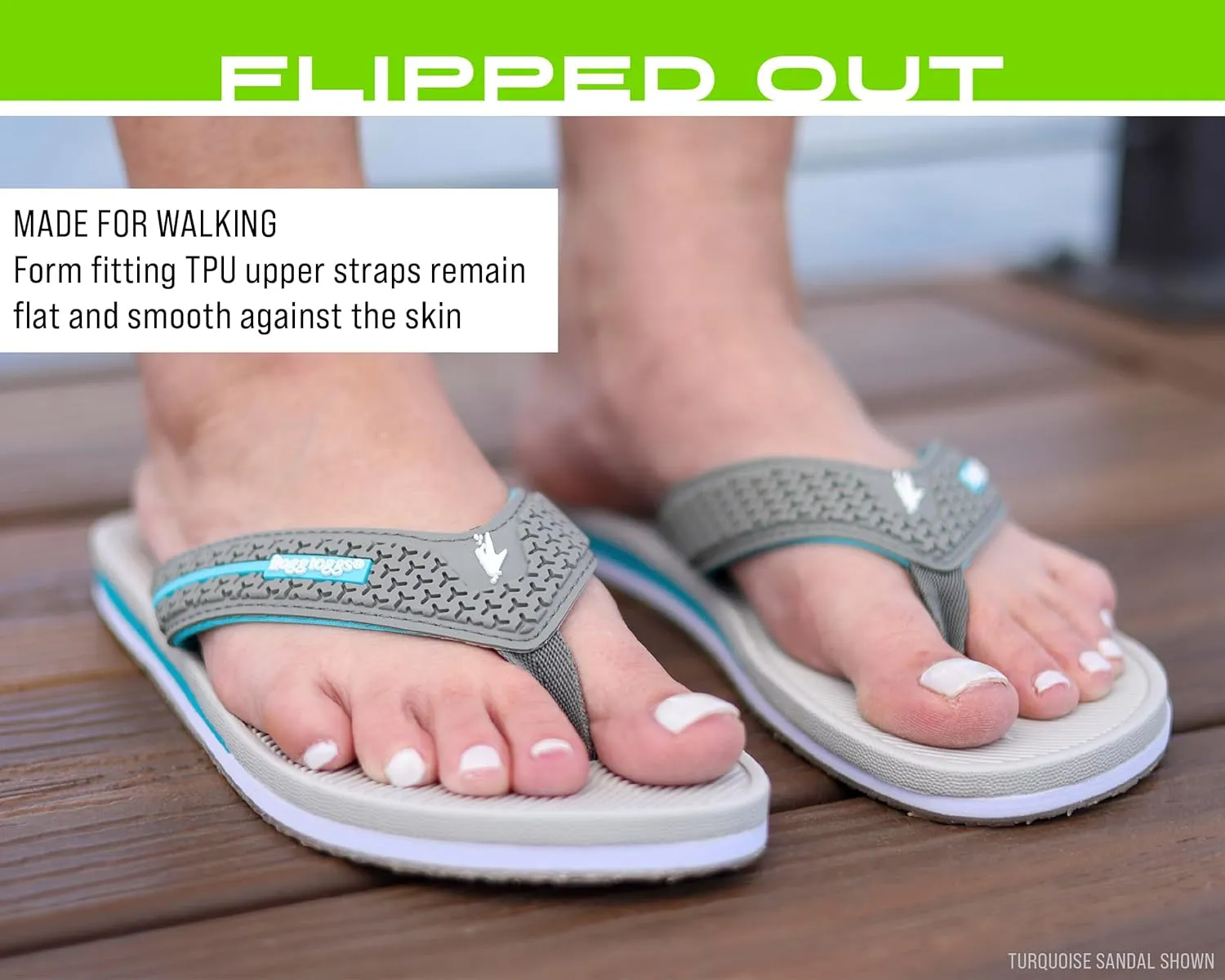 FROGG TOGGS Women's Flipped Out Flip Flop Sandals