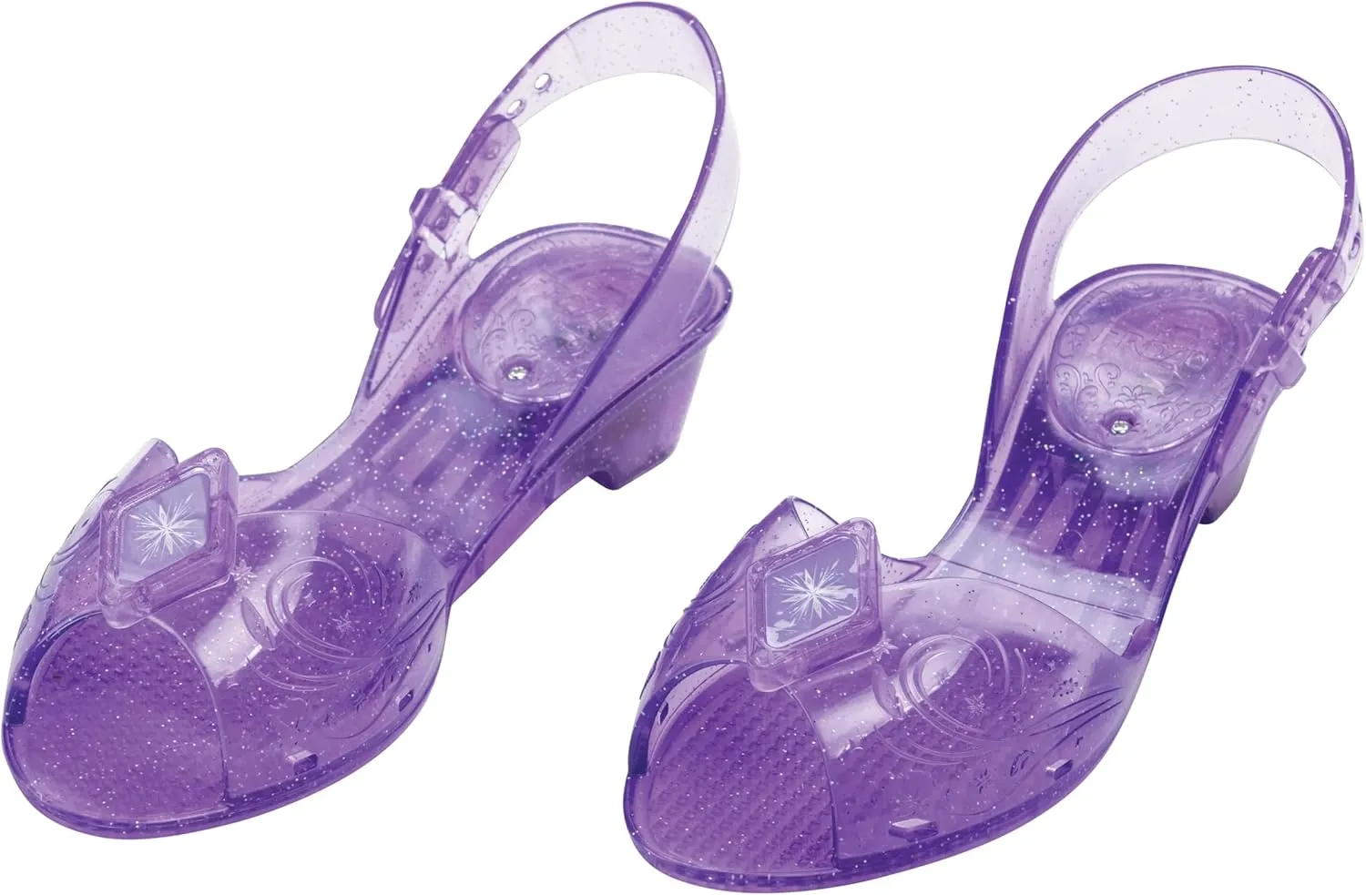 Frozen Elsa Light Up Shoes, Official Disney Princess Light-Up Costume Shoes with Snowflake Emblem, Kids Size 11/12 Medium