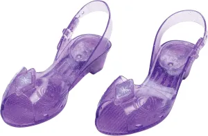 Frozen Elsa Light Up Shoes, Official Disney Princess Light-Up Costume Shoes with Snowflake Emblem, Kids Size 11/12 Medium