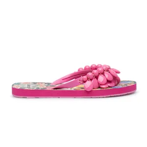 FUCHSIA FLOWERS SLIPPERS
