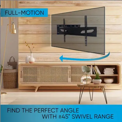Full Motion, Crafted Steel, TV Mount