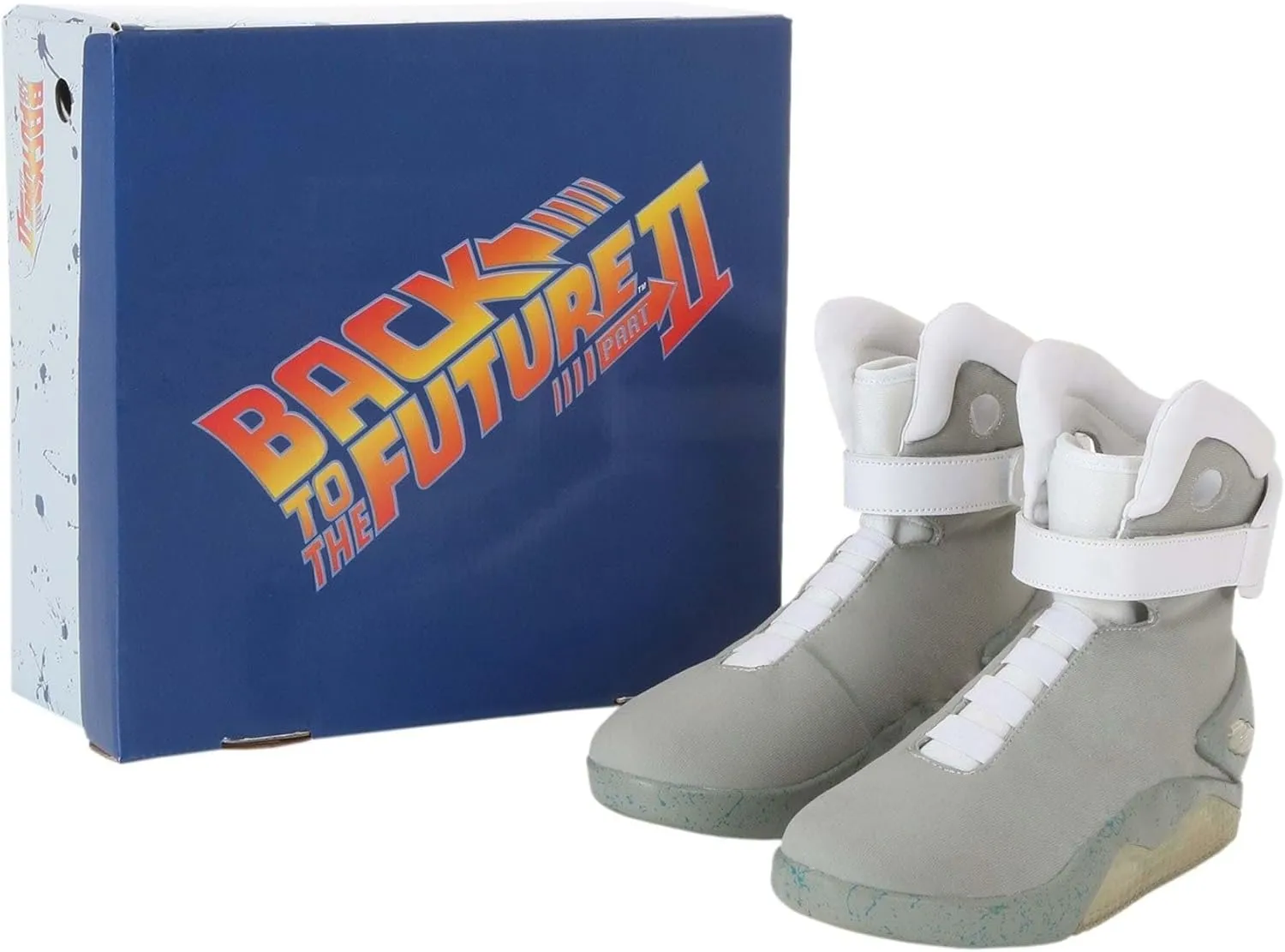 Fun Costumes Adult Light Up Back to the Future 2 II Shoes with Charging and Adjustable Straps - Officially Licensed