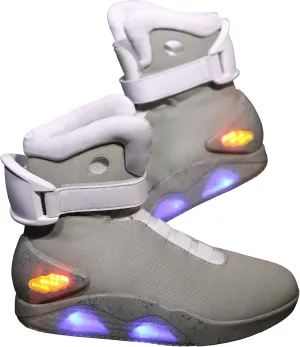 Fun Costumes Adult Light Up Back to the Future 2 II Shoes with Charging and Adjustable Straps - Officially Licensed
