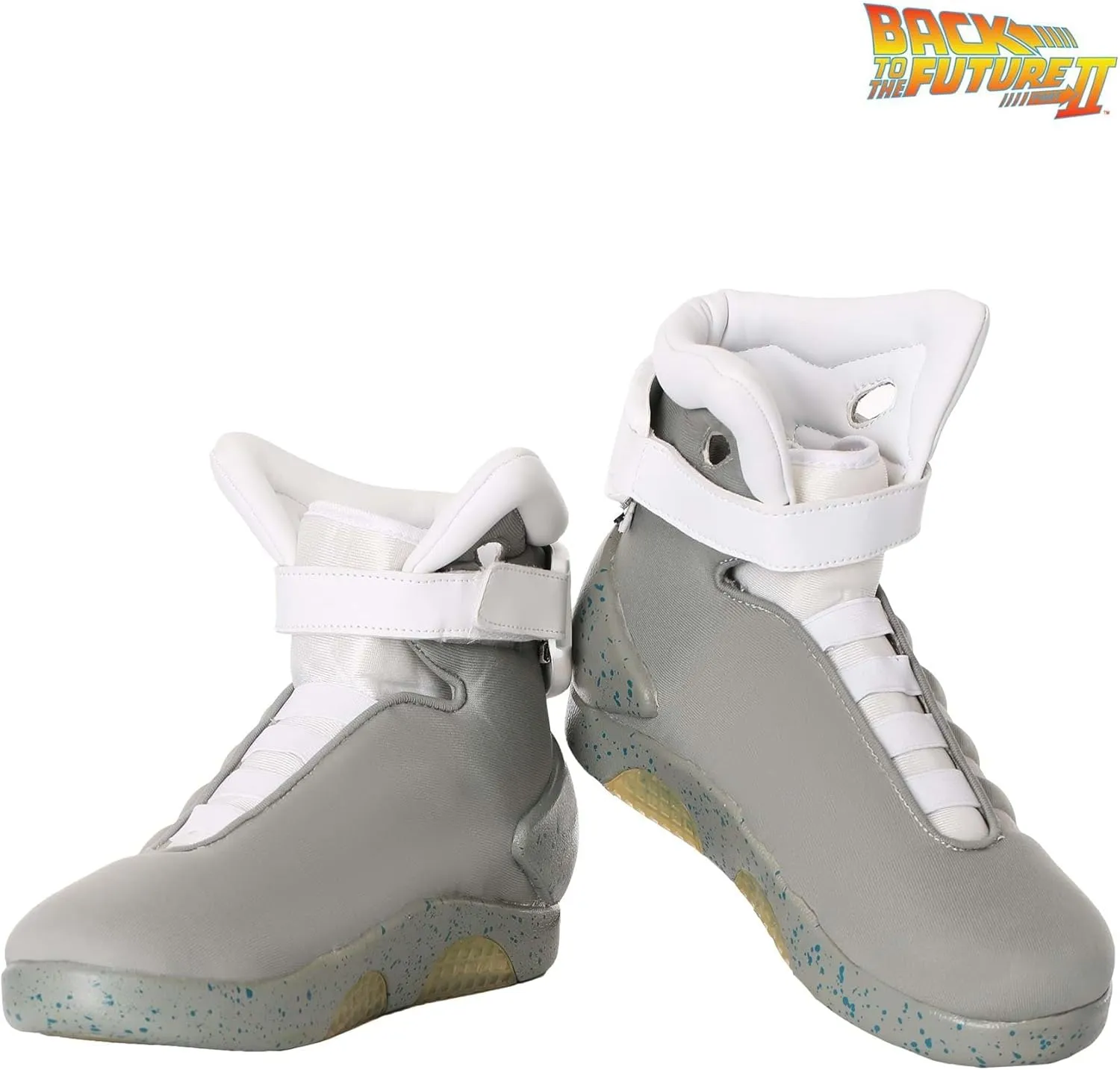 Fun Costumes Adult Light Up Back to the Future 2 II Shoes with Charging and Adjustable Straps - Officially Licensed