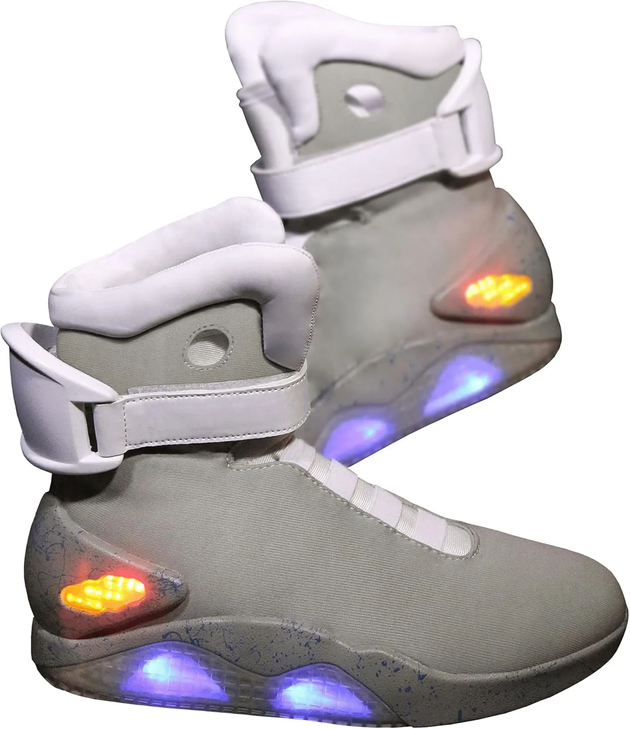 Fun Costumes Adult Light Up Back to the Future 2 II Shoes with Charging and Adjustable Straps - Officially Licensed