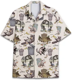 Funny Hawaiian Shirt for Men Casual Summer Shirt for Men Short Sleeve Button Down Shirt