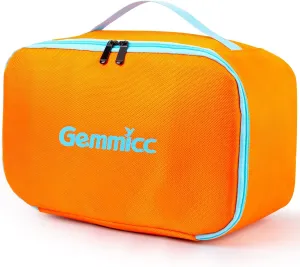 Gemmicc Toy Carry Case,Magnetic Tiles Storage Bag, Water Resistant Oxford Cloth Organizer, Box Storage Bin for Playroom, Classroom,Home Organization(Orange)