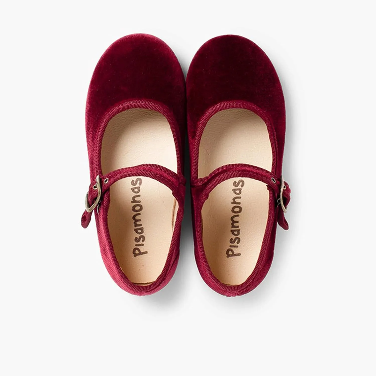 Girls Buckle Up Velvet Mary Janes