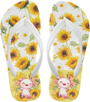 Girls Flip Flops Kids Sandals Summer Beach Flip Flops Indoor Outdoor Slippers Comfort Travel Shower Shoes