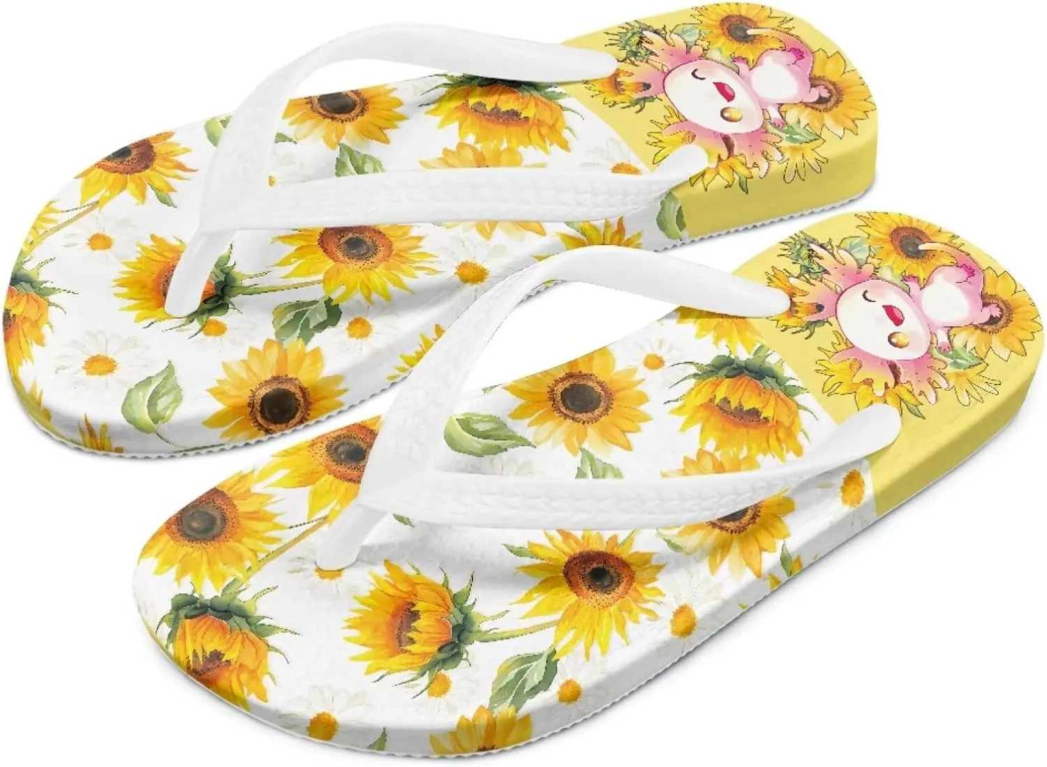 Girls Flip Flops Kids Sandals Summer Beach Flip Flops Indoor Outdoor Slippers Comfort Travel Shower Shoes