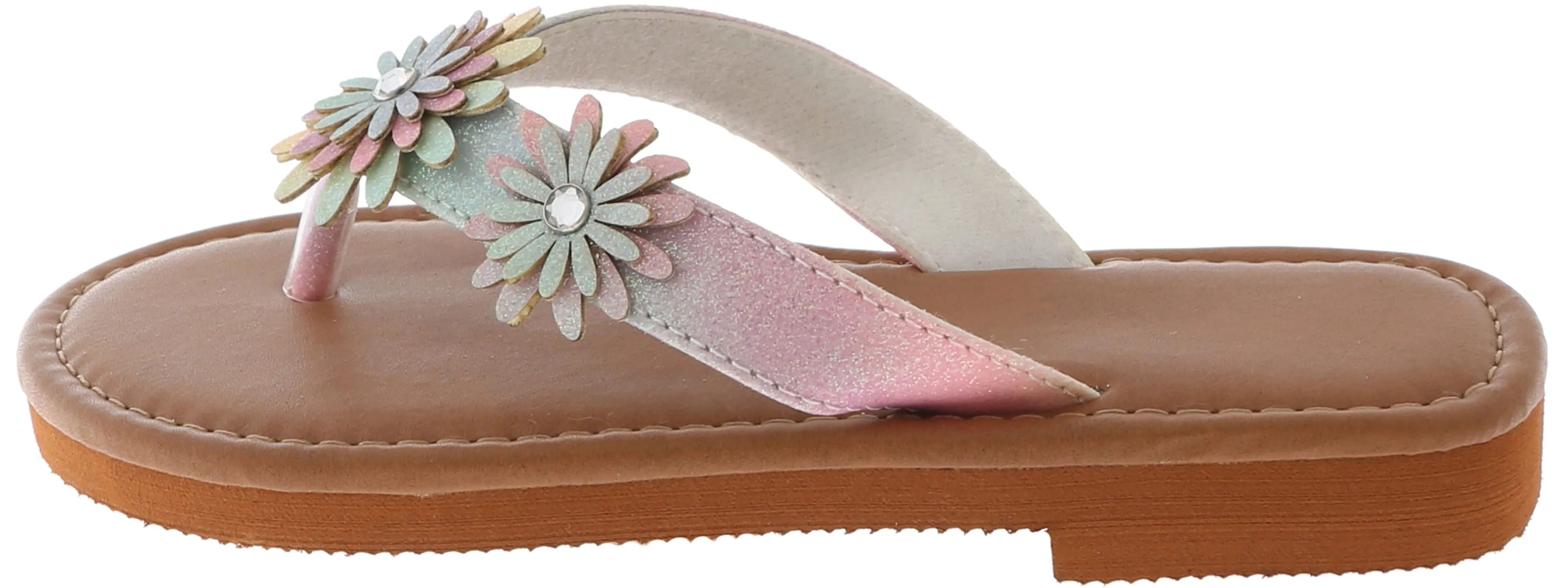 Girls Ombre Fine Glitter Flip Flop