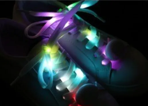 Glow in the Dark Light up Shoe Laces LED - Many Colours/Sizes - NEW ARRIVAL