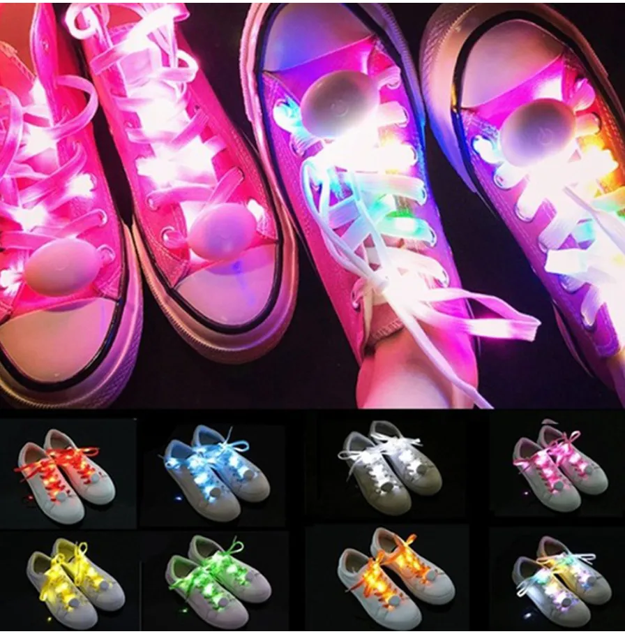 Glow in the Dark Light up Shoe Laces LED - Many Colours/Sizes - NEW ARRIVAL