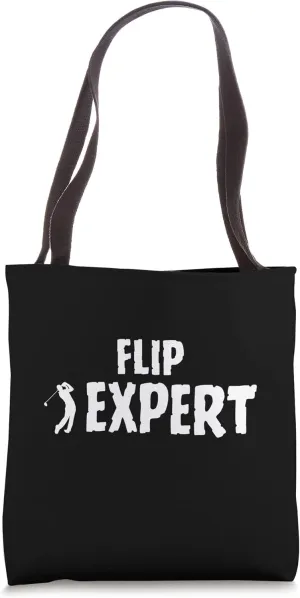 Golf Golfing Terminology Flip Shot Swing Expert Tote Bag