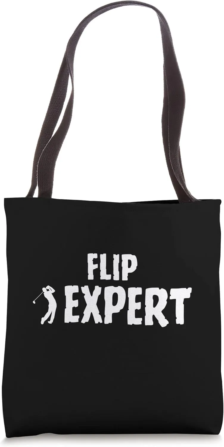 Golf Golfing Terminology Flip Shot Swing Expert Tote Bag
