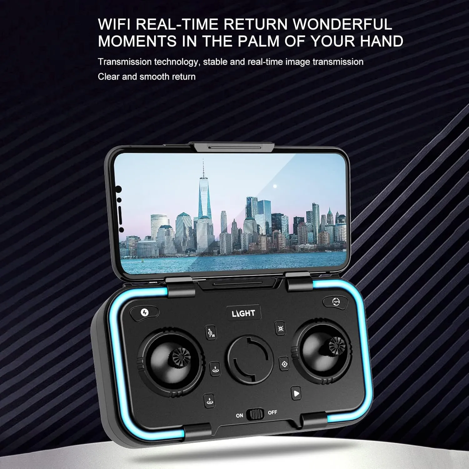 GoolRC XT2 Drone with Camera for Adults, 4K HD FPV Mini Drone for Kids with Optical Flow Positioning, RC Qudcopter with Obstacle Avoidance, 3D Flips, Altitude Hold, Headless Mode, 3 Batteries (Blue)