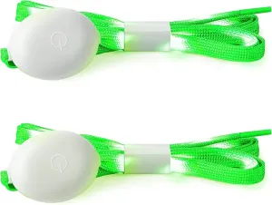 Green LED Light Up Shoe Laces