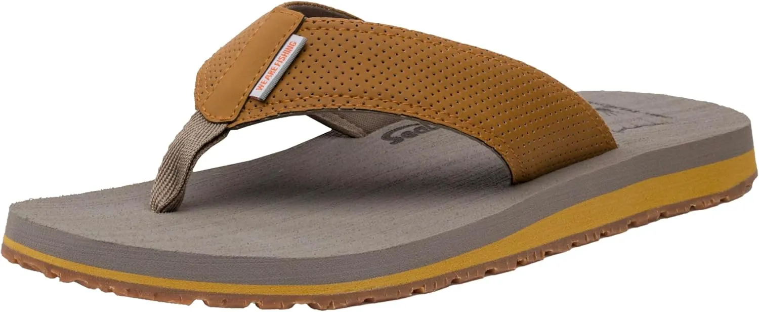 Grundens Species Sandal - Water Friendly Shoe & Wet Grip Sole, Ultra Cushioned Flip Flop, Gamefish Species Inspired