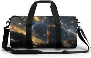 Gym Bag 17in for Men Women, Waterproof Foldable Sports Organizer, Durable Workout Travel Duffle Bag, Mystical Wizards Tower-16