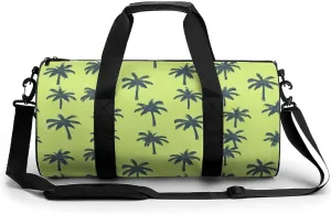Gym Bag 17in for Men Women, Waterproof Foldable Sports Organizer, Durable Workout Travel Duffle Bag, Relaxed Tropics-104