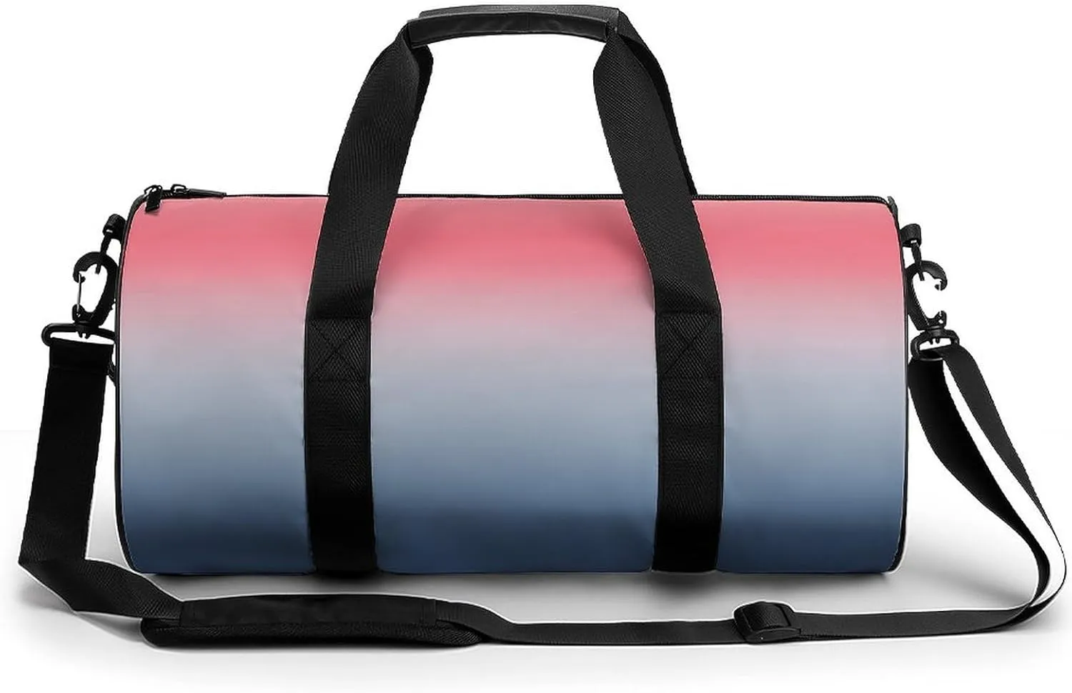 Gym Bag 17in for Men Women, Waterproof Foldable Sports Organizer, Durable Workout Travel Duffle Bag, Twilight Horizon Gradient-1384