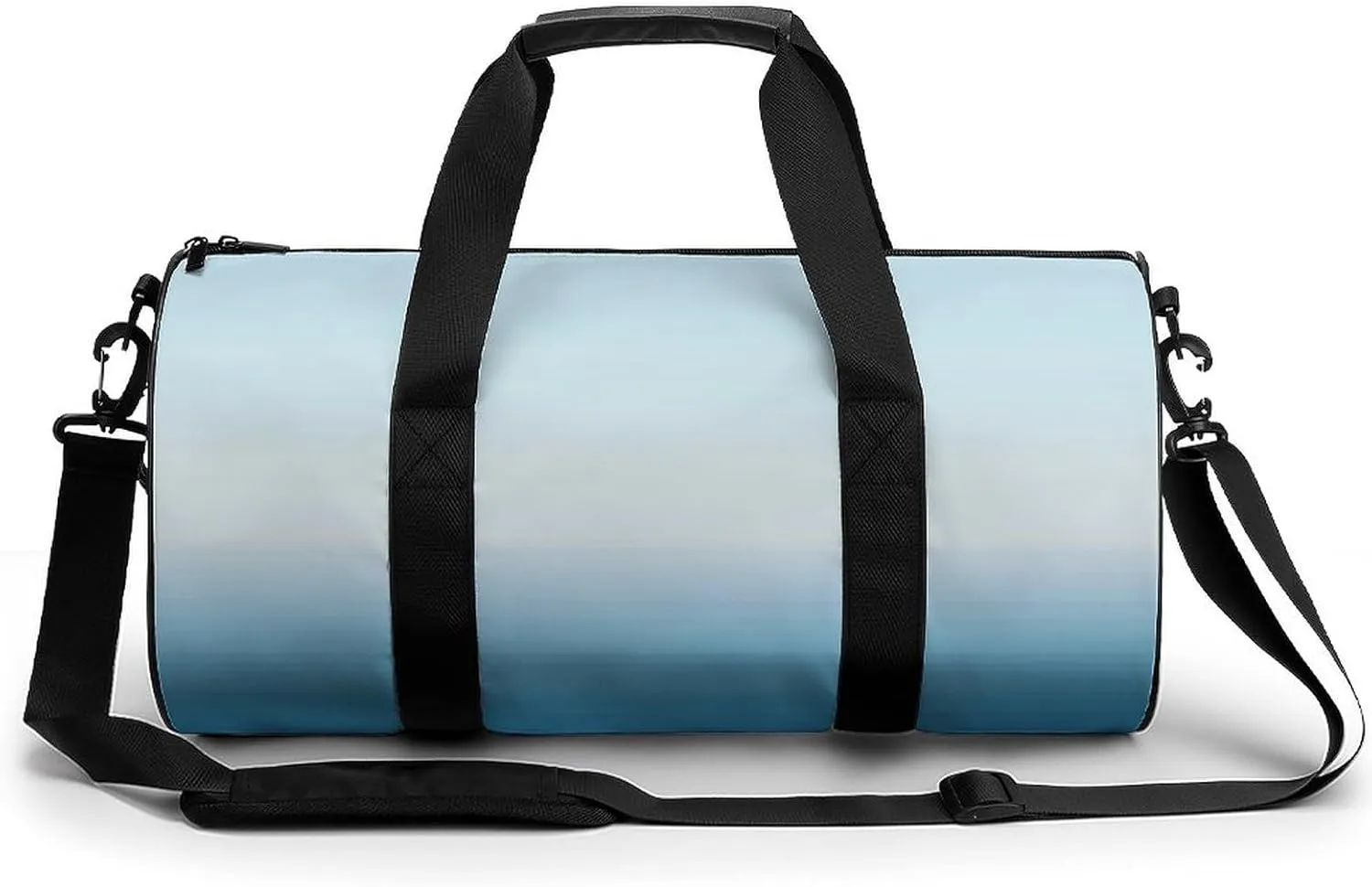 Gym Bag 17in for Men Women, Waterproof Foldable Sports Organizer, Durable Workout Travel Duffle Bag, Twilight Horizon Gradient-1389
