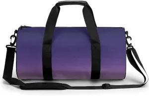 Gym Bag 17in for Men Women, Waterproof Foldable Sports Organizer, Durable Workout Travel Duffle Bag, Twilight Horizon Gradient-1391