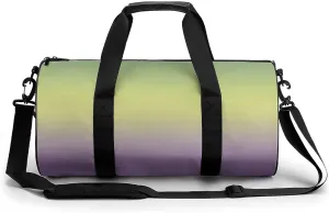 Gym Bag 17in for Men Women, Waterproof Foldable Sports Organizer, Durable Workout Travel Duffle Bag, Vibrant Twilight Shift-1481