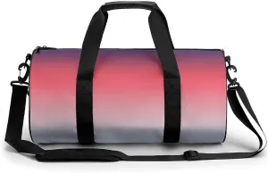 Gym Bag 17in for Men Women, Waterproof Foldable Sports Organizer, Durable Workout Travel Duffle Bag, Warm Twilight Shift-1728