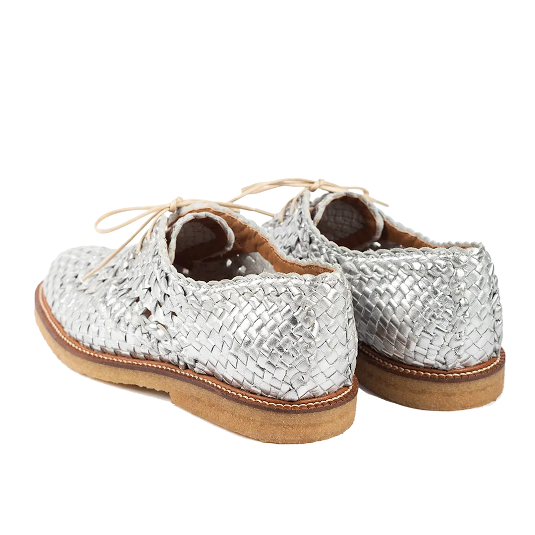 Hand-braided Lace-up shoe