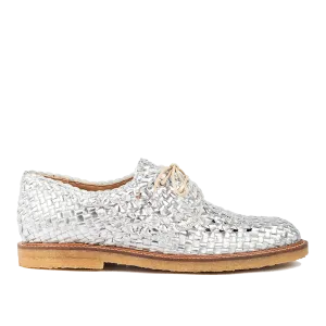Hand-braided Lace-up shoe