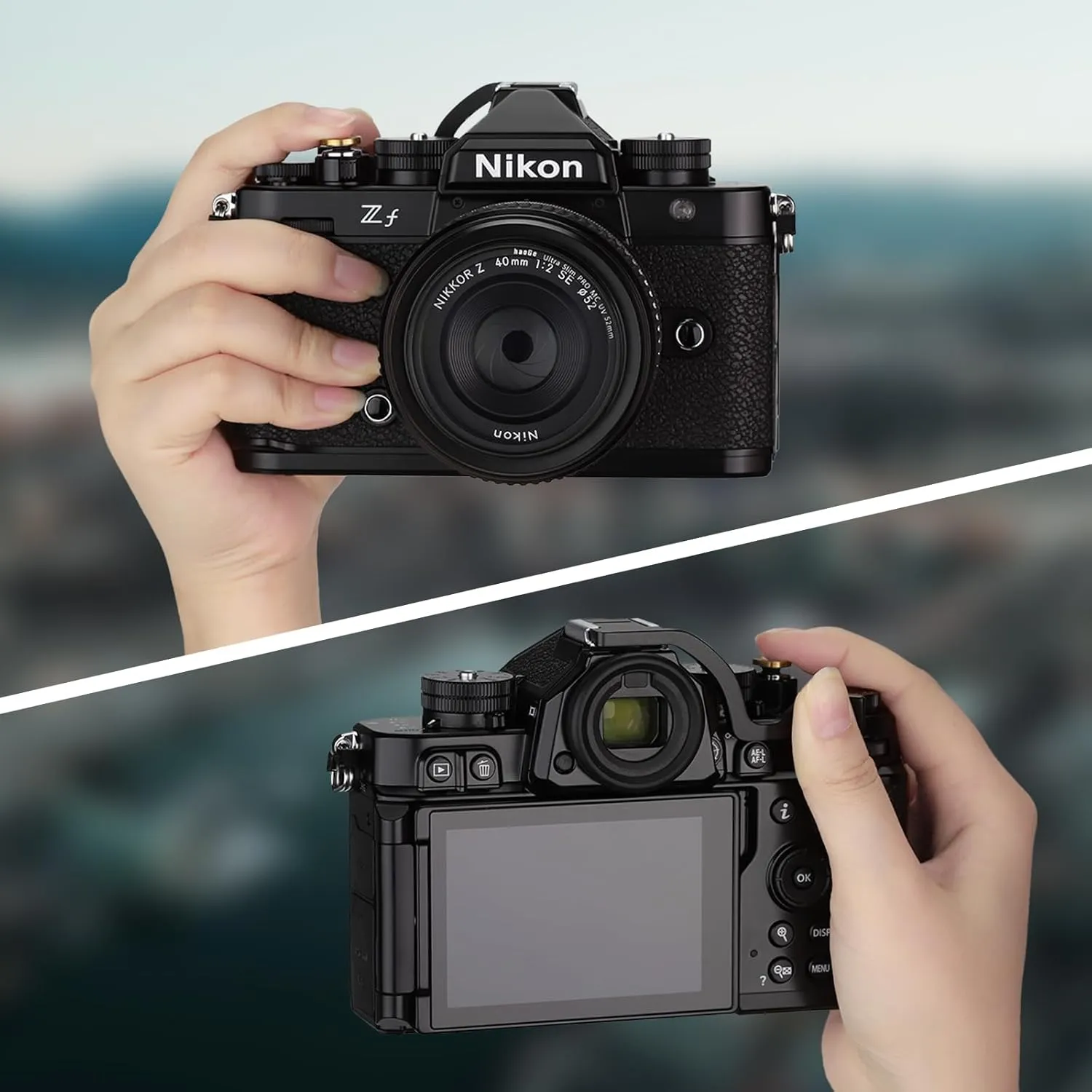 Haoge Metal Thumb Up Rest Hand Grip for Nikon Zf ZF Camera Accessories Black THB-ZF-B Hot Shoe Thumb Up