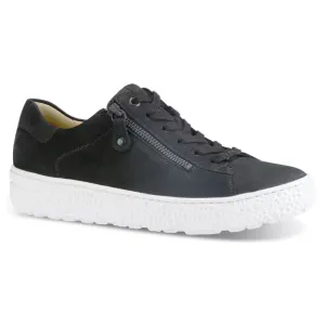 Hartjes Phil Lace-Up Black Nubuck Shoe (Women's)