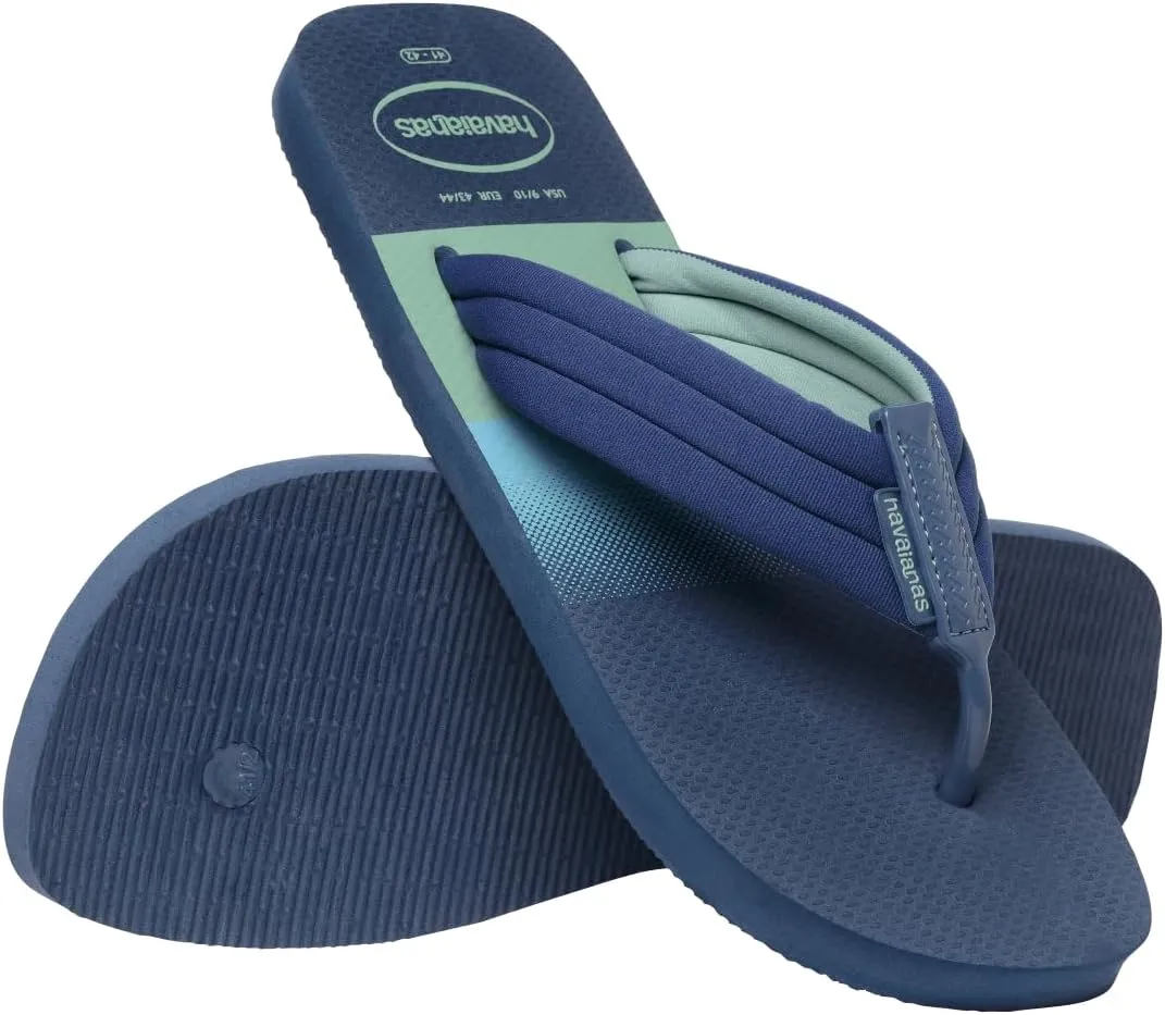 havaianas Men's Urban Print Sandal Indigo Blue Flip-Flop