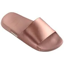 HAVAIANAS SLIDE CLASSIC METALLIC - CROCUS ROSE