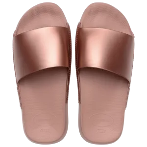 HAVAIANAS SLIDE CLASSIC METALLIC - CROCUS ROSE