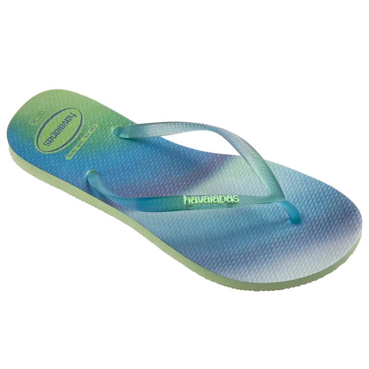 HAVAIANAS SLIM METALLIC RAINBOW- CITRONELA