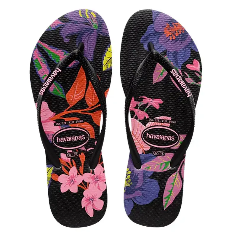 Havaianas Women's Floral Slim Flip Flops