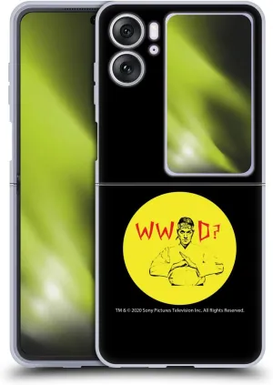 Head Case Designs Officially Licensed Cobra Kai John Lawrence WWD Composed Art Soft Gel Case Compatible with Oppo Find N2 Flip