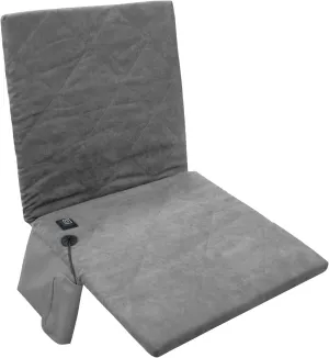 Heated Seat Cushion, 16inch Heated Stadium Seat Chair Pad with Back Support and 3 Level Heating, Portable Heating Seat Cover for Home Office Chair Sports Events Outing Travelling(Grey)