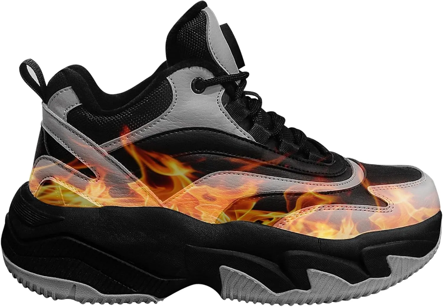 Heated Sports Shoes, Fever Suede Lining Sneakers for Men & Women 4000mAh Rechargeable Lithium Battery Power Supply 3 Temperature Settings Hiking Heating Device