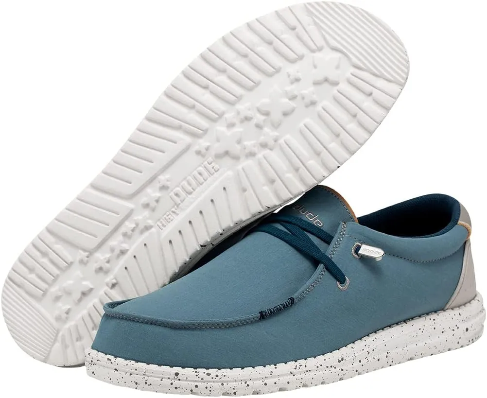 Hey Dude Men's Wally Adv Multi Colors| Men’s Shoes | Men's Lace Up Loafers | Comfortable & Light-Weight