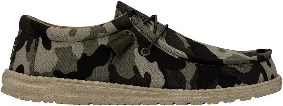 Hey Dude Men's Wally Suede Multiple Colors | Men’s Shoes | Men's Lace Up Loafers | Comfortable & Light-Weight