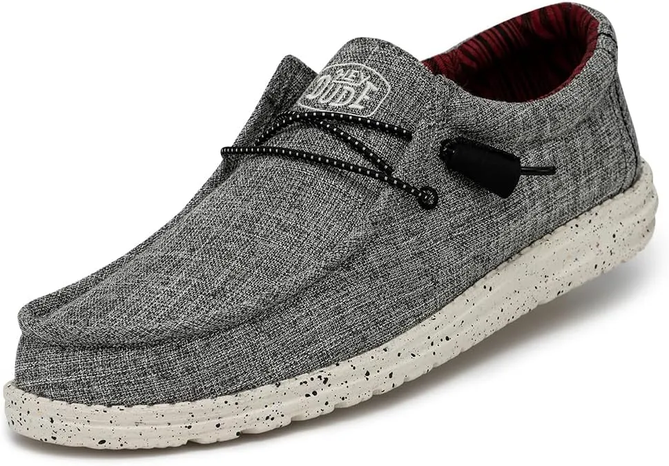 Hey Dude Wally Linen, Black, 14 M