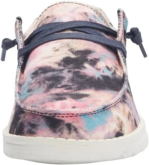 Hey Dude Women's Wendy Linen | Women’s Shoes | Women’s Lace Up Loafers | Comfortable & Light-Weight