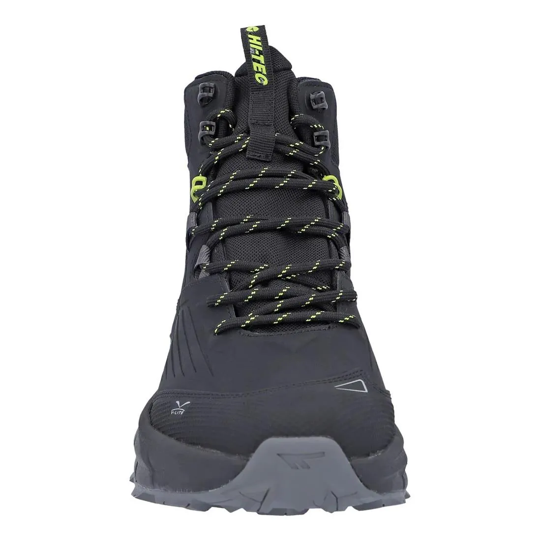 Hi-Tec Mens Fuse Trek Mid Black/Sulphur Spring Hiking Boots