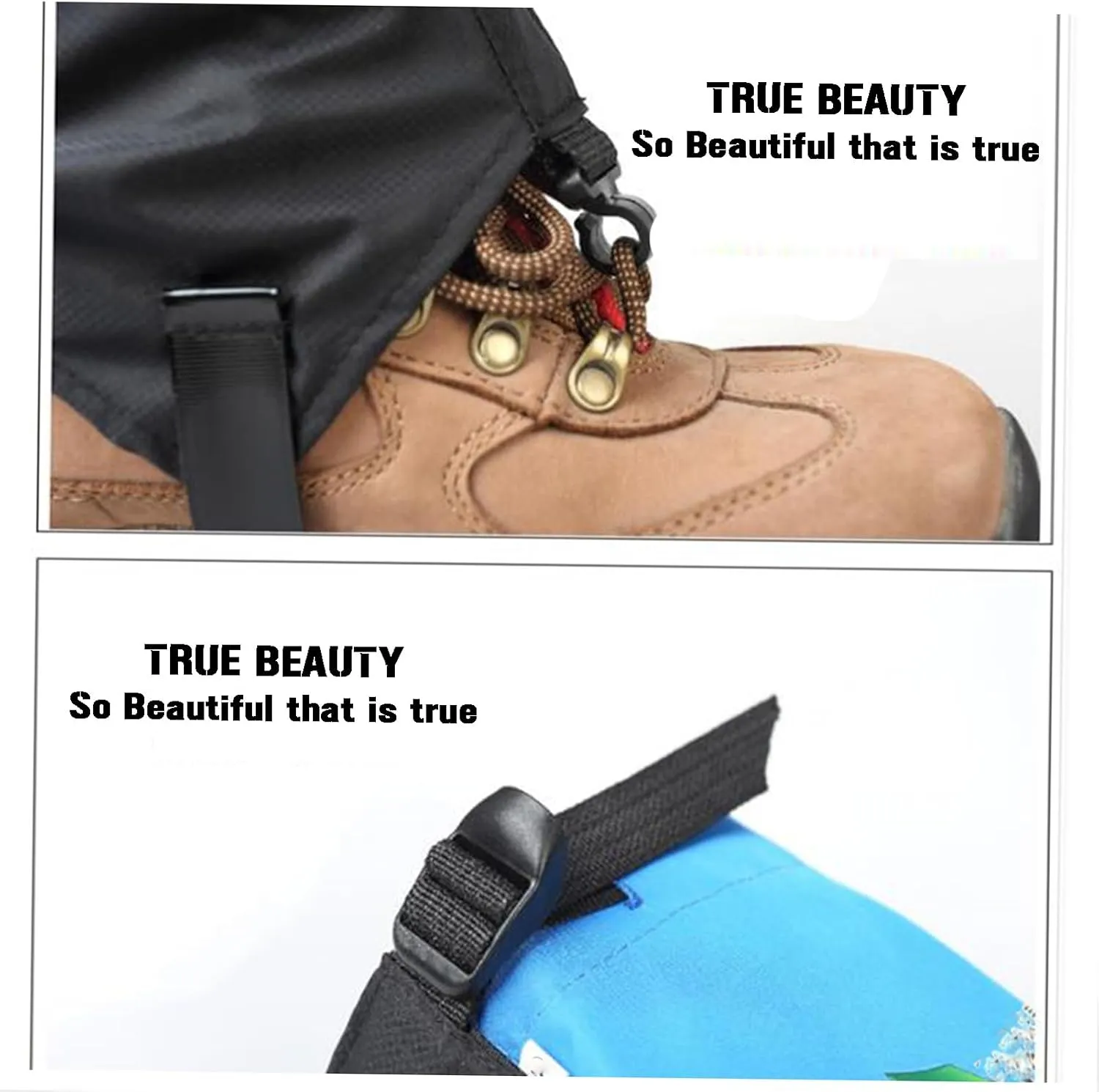 Hiking Gaiters, Cloth Boot Gaiters, Outdoor Walking Gaiters, Ankle Leg Gaiters, for Men and Women for Mountain Snow Hiking Skiing Walking Climbing Gardening
